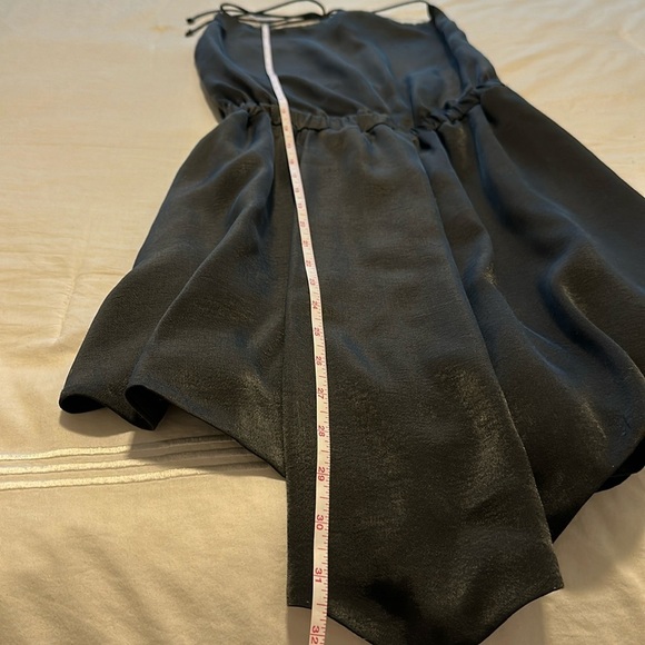 NWOT RARE StyleStalker Mini Silk Cowl Neck Romper with Open Back in Black Size S - Picture 14 of 14